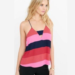 Express Color Block Zipper Back Cami Size XS
